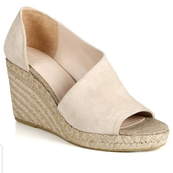 Vince Shoes - Vince Sonora Leather Espadrille Wedge Sandal size7